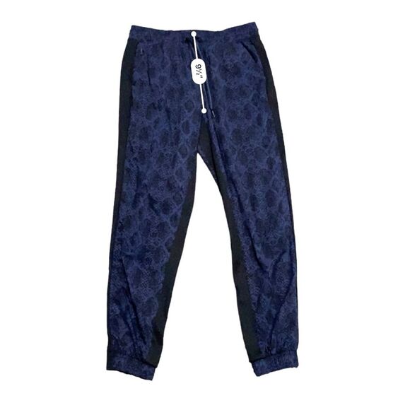 Athleta Printed Brooklyn Jogger in Dress Blue and Black Python Pants 6 - Picture 10 of 14